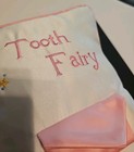 Tooth Fairy Pillow Pink Throw Pillow With Pocket 12x9 Satin Style Girls Gift