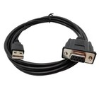 Usb To Rs232 Serial Adapter  Usb Male To Db9 9 Pin Female Serial Converter Ca   