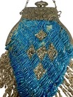 Antique Beaded Filigree Frame Clasp Purse Circa 1920 s