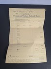 Antique 1918 Farmers   Traders National Bank Lot Of 23 Checks W bank Statement 