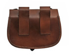 Medieval Belt Bag   Genuine Leather Box Brown Black Strap Sporran Pouch Hs-4422