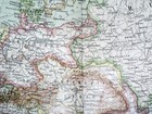 1910 Antique Map Of Europe Russia Germany Poland Turkey Austria Hungary Prussia