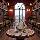 4 Pcs Lock Antique Brass Padlock With Key  Vintage Heart Shape Anti-theft Mini P