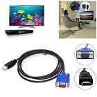 New Hdmi Gold Male To Vga Female Hd-15 Male 15pin Adapter Cable 6ft 1080p Us