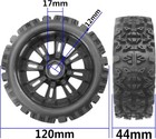4pcs 1 8 Rc Buggy Tires 17mm Hex Wheels Rims Rubber Tires For Arrma Losi Hpi