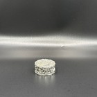 Vintage Florenza Silver Tone Floral Pill Trinket Box Victorian Revival Ornate