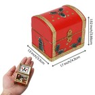 1 12 Dollhouse Miniature Christmas Chest Box  Mini Doll House Christmas Acces   