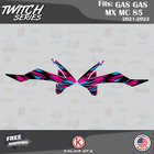 Graphics Kit For Gasgas Mc85 Mc 85 2021 2022 2023 Twitch Series - Magenta