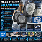 Gel Knee Pads Heavy Duty Anti Slip Construction Work Safety Jorestech