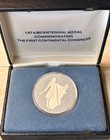 1974 John Adams Bicentennial Medal 1 Oz Silver 0 925 With Case   Coa 