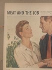 1944 American Meat Institute Print Ad Family Meatloaf War Meal Wwii Vtg 1940s