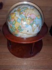 Vintage Replogle 12  Diameter Globe World Classic Series On Wood Stand  101