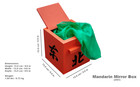 Red Mandarin Mirror Box 6    Magic Trick Silk Production Show Empty Produce Vanish