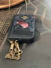 Nwt Coach Zip Card Case In Signature Canvas With Cherry Print-cz468