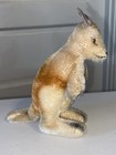 5 5    Tall Vintage Tan Mohair Steiff Kangaroo 1960   s  Plush No Tags No Joey 