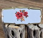 Vintage Lipstick Holder With Mirror Made In Japan Goldtone