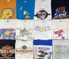 Vintage Graphic Shirts Promo Funny Cartoons Sport Destinations Lot Of 20 Mix Szs