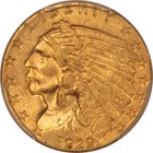 1929  2 50 Indian Gold Quarter Eagle - Pcgs Ms-63