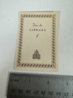 Vintage 1930-50s Ex-libris Bookplate Rare