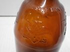 Vintage Anheuser Busch Beer Bottle Embossed Eagle Logo - Brown - S11a