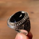 Fantastic Rare Ancient Roman Bronze Ring With Black Stone Authentic Antique
