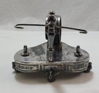 Figural Napkin   Placard   Holder   Swan Feet      Silverplate   Antique