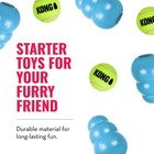 Kong Puppy Starter Dog Toy Kit - Kit Squeakair Balls Easy Treat Wild Knots