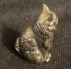 Maine Coon Cat 1 1 2  Brass Handcrafted Figurine
