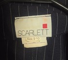 Womens Blue Pinstripe Blazer