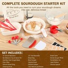 Sourdough Starter Kit  10  Banneton  32oz Jar  Baking Tools