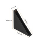 50pcs Corner Protectors 6x50mm Plastic Right Angle Corner Guards Cushion Black