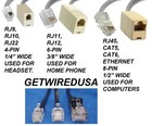 Rj12 Rj11 6p6c 6-pin Male To Rj45 Cat5 Ethernet 8p8c 8pin Female Network Adapter