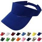 Visor Sun Hat Golf Tennis Beach Men Women Caps Adjustable Cap Solid Plain Blank