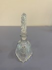 Beautiful Vtg Art Deco Glass Perfume Bottle W stopper Unique Design 5 25 h