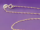 10k Yellow Gold Rope Chain Solid Gold Necklace 1mm