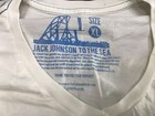 Jack Johnson V-neck T-shirt Size Xl White To The Sea Tour 2 Sided 2010 Vintage
