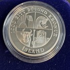 2000 Iceland 1000 Kronur Silver Proof Lief Erickson Norse-american Commemorative