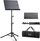 Sheet Music Stand Folding Adjustable 32 To 56 Inches Heavy Duty With Carrying