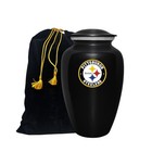 Custom Pittsburgh Steelers Football Theme Cremation Funeral Memorial Ashes Urn