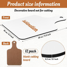 12 Pcs Sublimation Cutting Board Blanks 6 3 X 11 81 Inches Sublimation Chopping