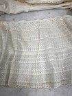 Antique Lace Petticoat Ruffle 11 5 X 92 In  Long W lining White Cotton Original 