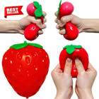 Strawberry Squishy Giant Jumbo Slow Rising Stress Ball Squeeze Toy 1pc
