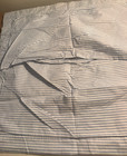 Laura Ashley Nwot 2 Euro Pillow Shams Blue White Stripes Ticking 26  Pristine M