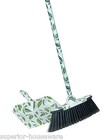 Superio Heavy Duty Green And White Leaf Design Dustpan  For Home  Kitchen  Etc 