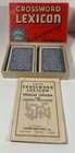 1939 Parker Brothers Contack   1937 Crossword Lexicon Card Game