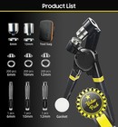 Grommet Tool Kit 1 2 1 4 3 8 Multi-size Hole Punch  600 Pcs Heavy Duty Grommets 