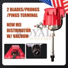 Ignition Distributor For Chevy Sbc 305 350 plug Wires 90 Degree Complete 90  Kit