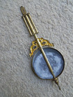 Vintage Brass  Lead Weighted Pendulum For Antique Clock 7 1 2  