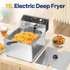 1700w 20 Qt Electric Deep Fryer W  11 6 Qt Removable Basket Overheat Protection 