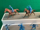 Vintage Marx Fort Apache Playset Defenders 54mm 11 Figures   3 Horses
